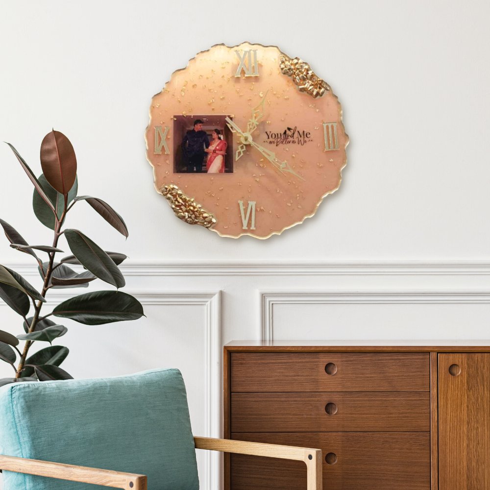 Resin Wall Clock - Kreate- Wall Decor
