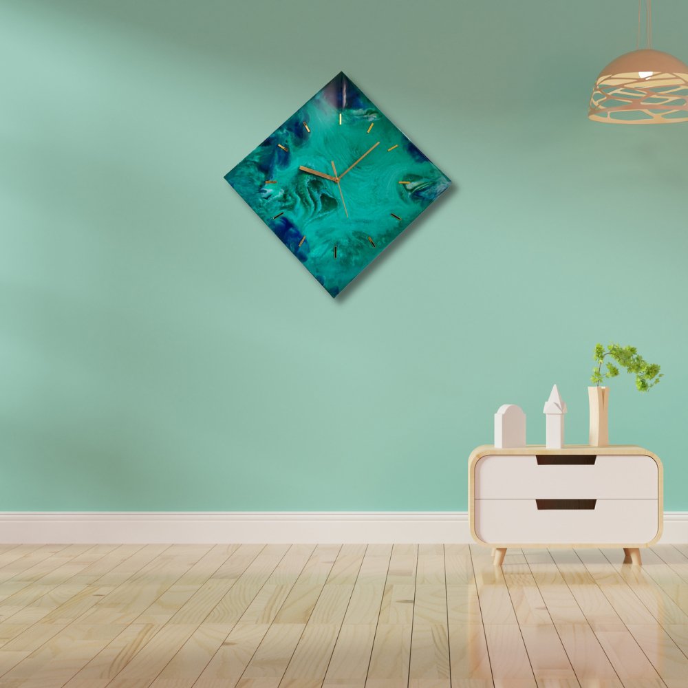 Resin Wall Clock - Kreate- Wall Decor