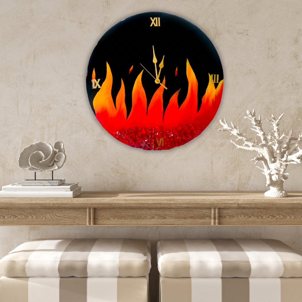 Resin Wall Clock - Kreate- Wall Decor