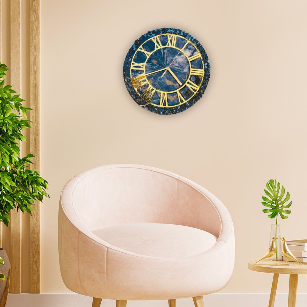 Resin Wall Clock - Kreate- Wall Decor