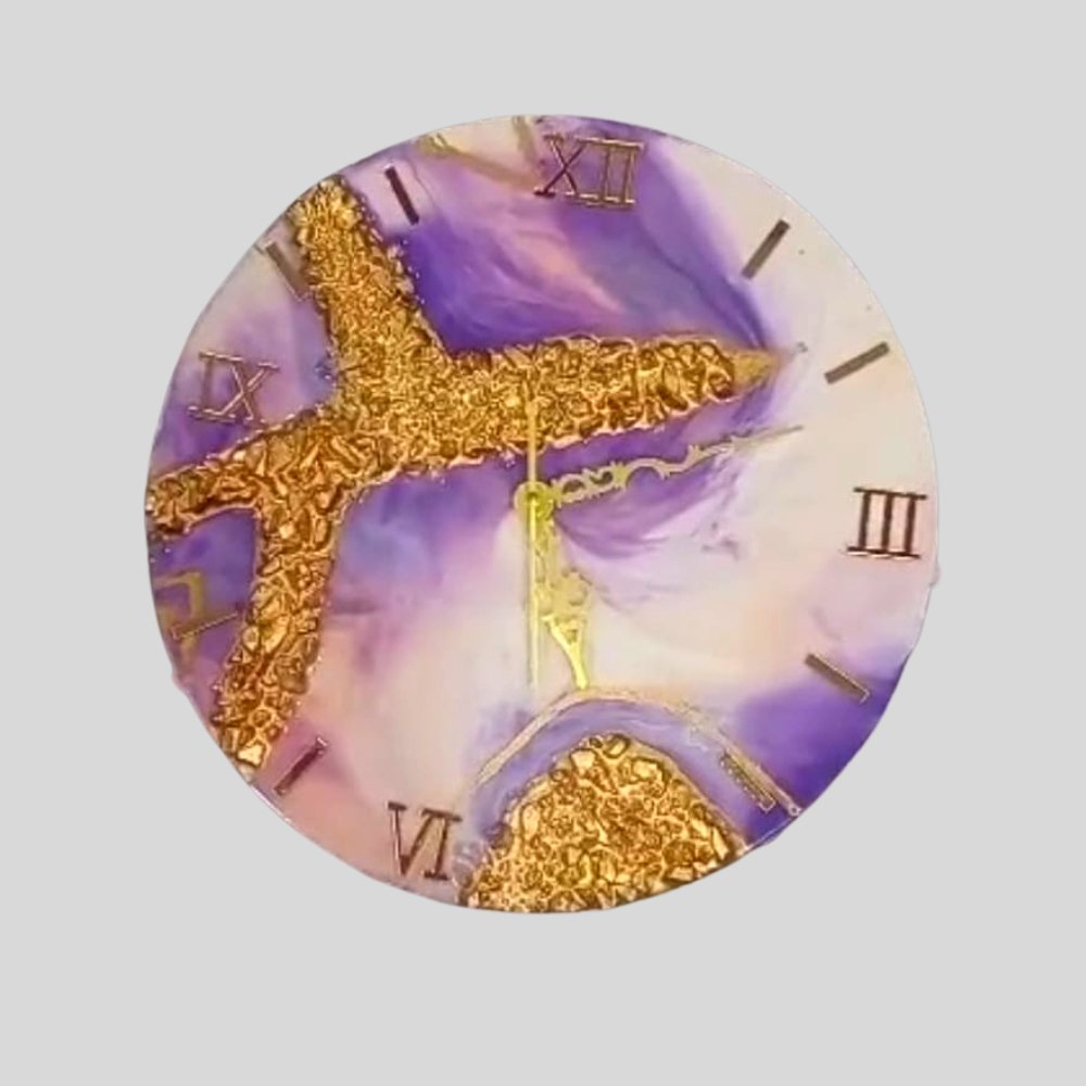 Resin Wall Clock - Kreate- Wall Decor