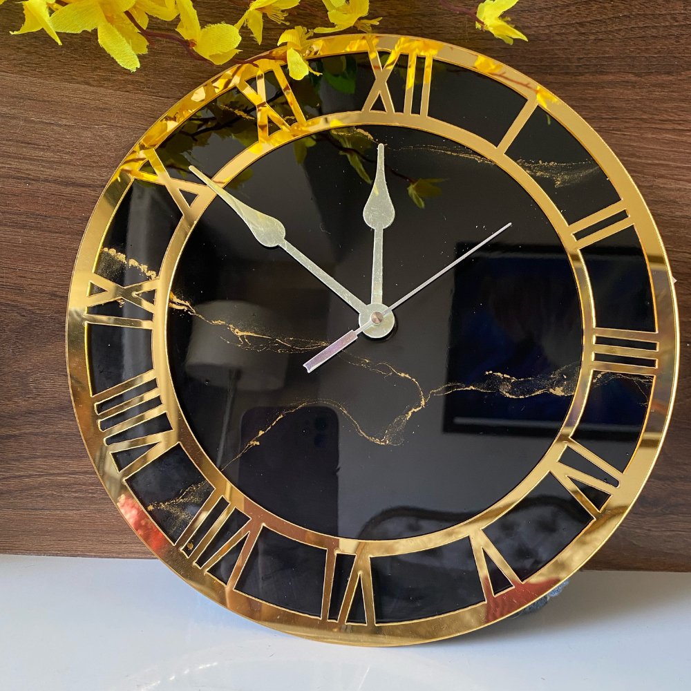 Resin Wall Clock - Kreate- Wall Decor
