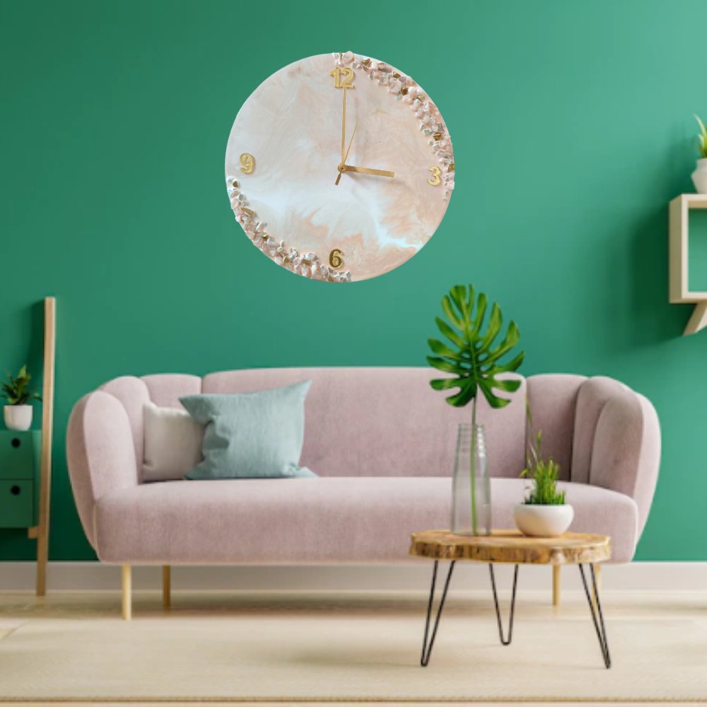 Resin Wall Clock - Kreate- Wall Decor