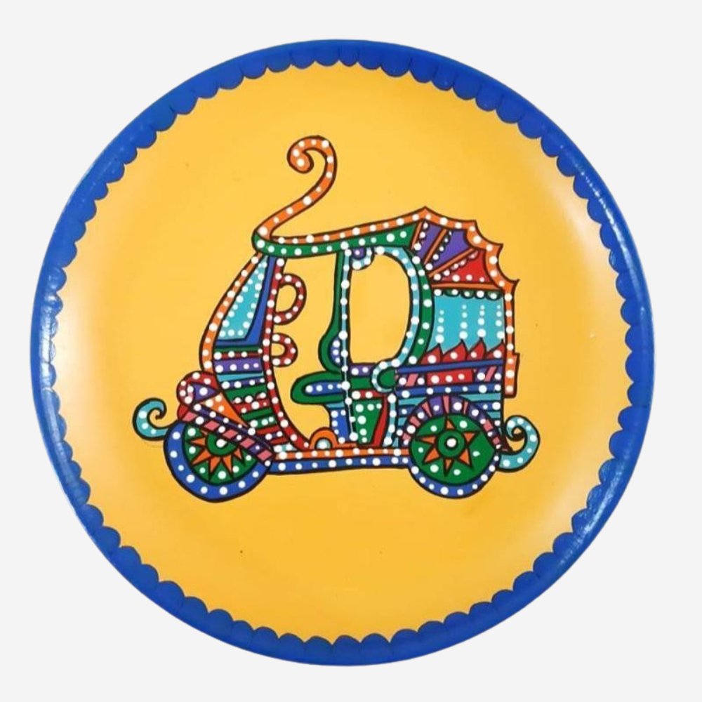 Retro Auto Wall Plate - Kreate- Wall Decor