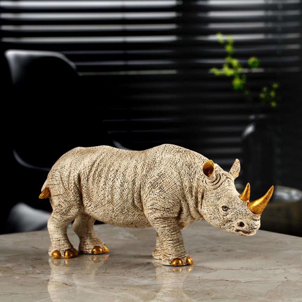 Rhinoceros Showpiece - Kreate- Showpieces