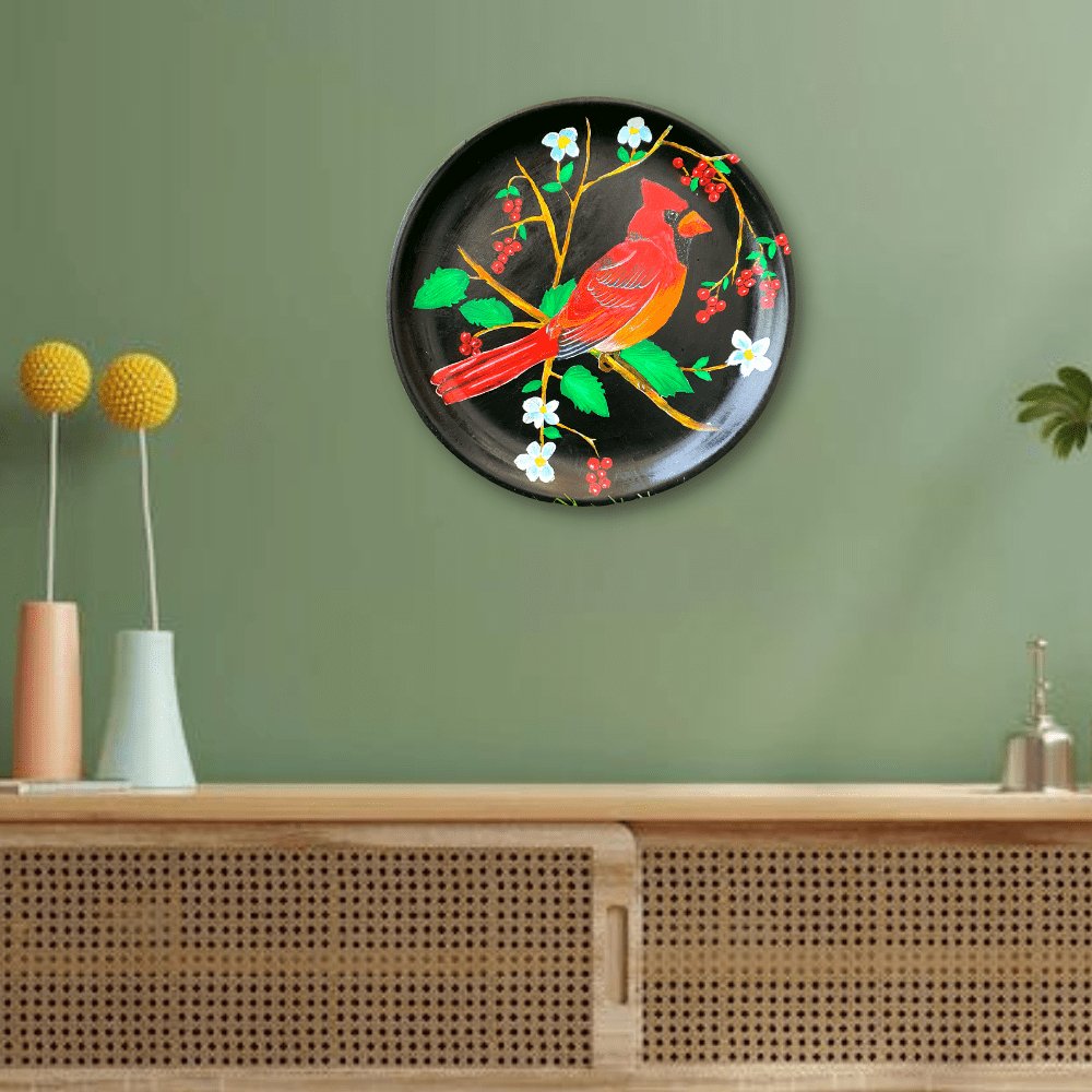 Robin Bird Plate Art - Kreate- Wall Decor