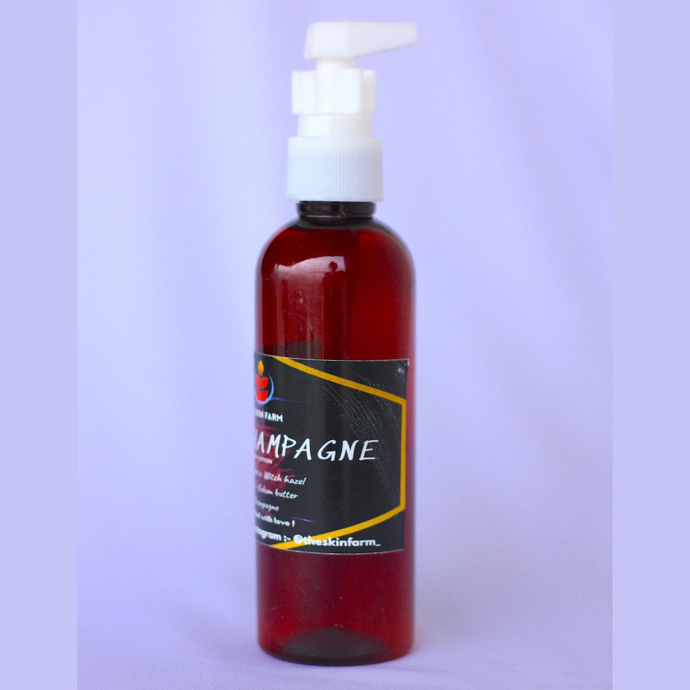 Rose and Champagne Body Lotion (100ml) - Kreate- Moisturizers & Lotions