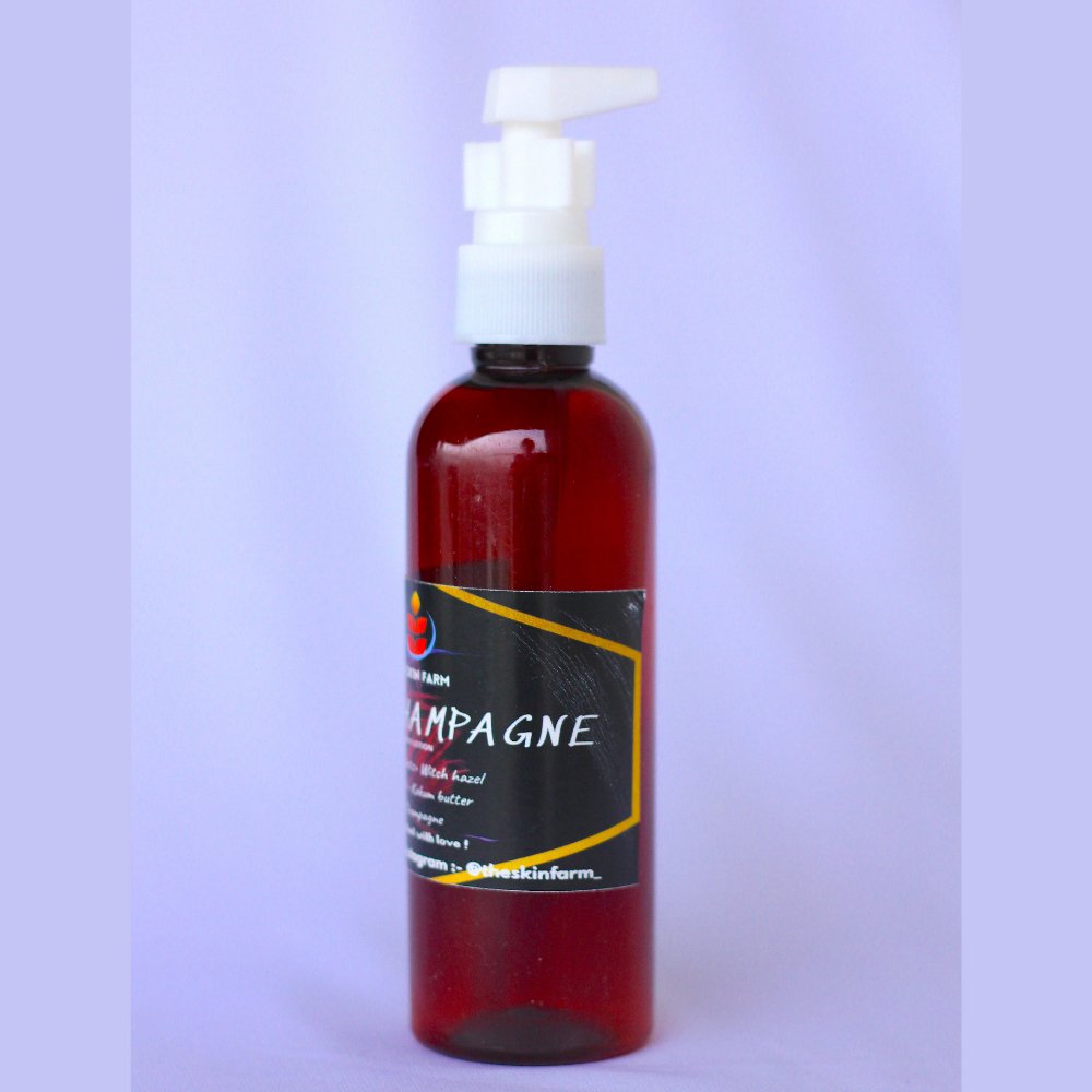 Rose and Champagne Body Lotion (100ml) - Kreate- Moisturizers & Lotions