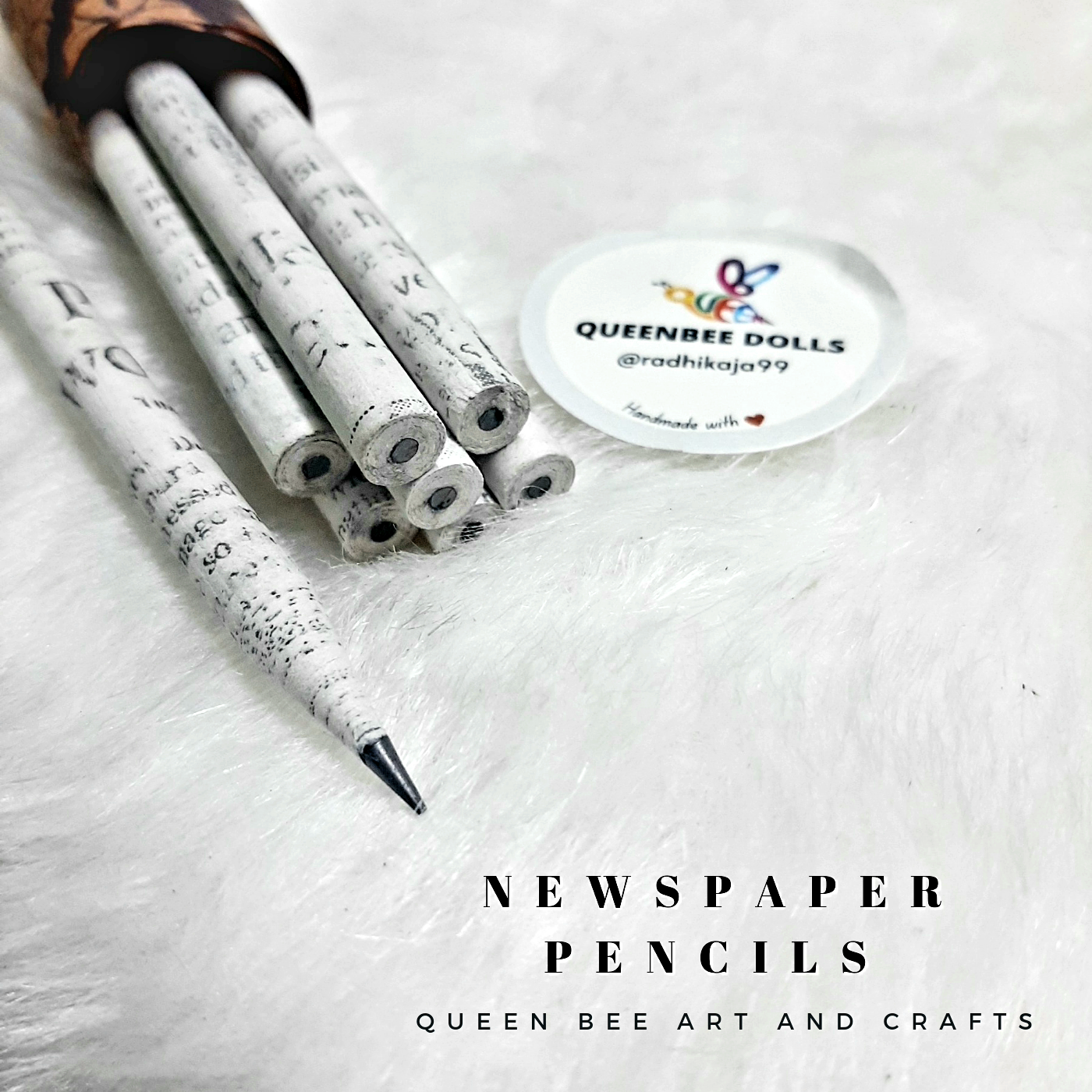 Pencil set from Up-Cycled News Paper