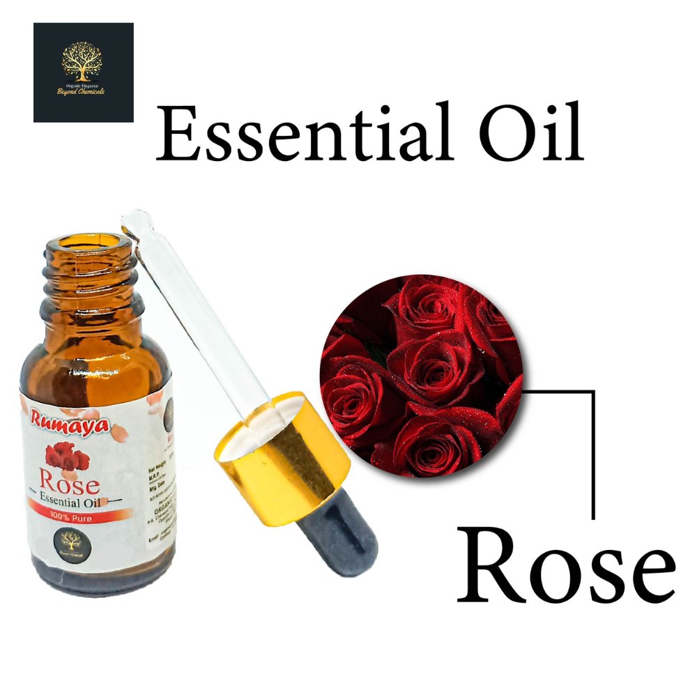 Rumaya Diluted Rose Essential Oil (30ml) - Kreate- Anxiety & Stress Relievers