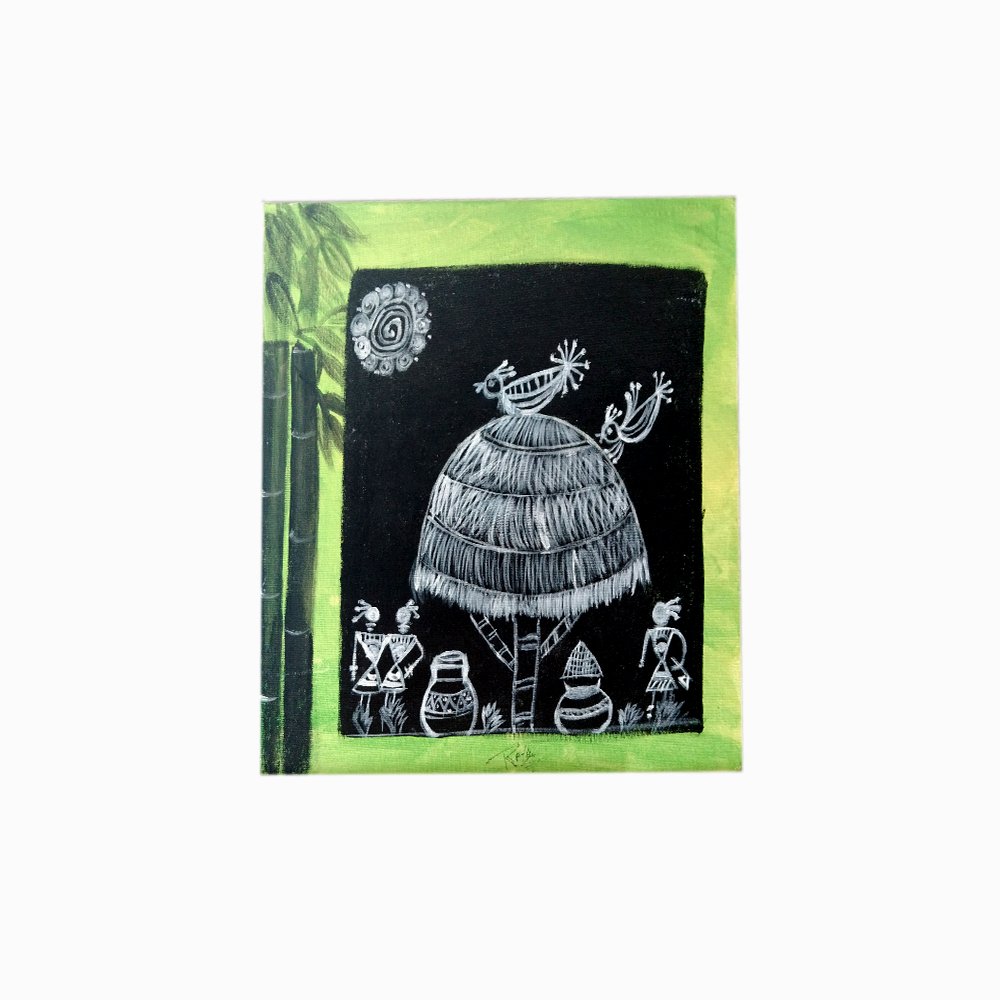 Rural Tribal Art Painting - Kreate- Paintings