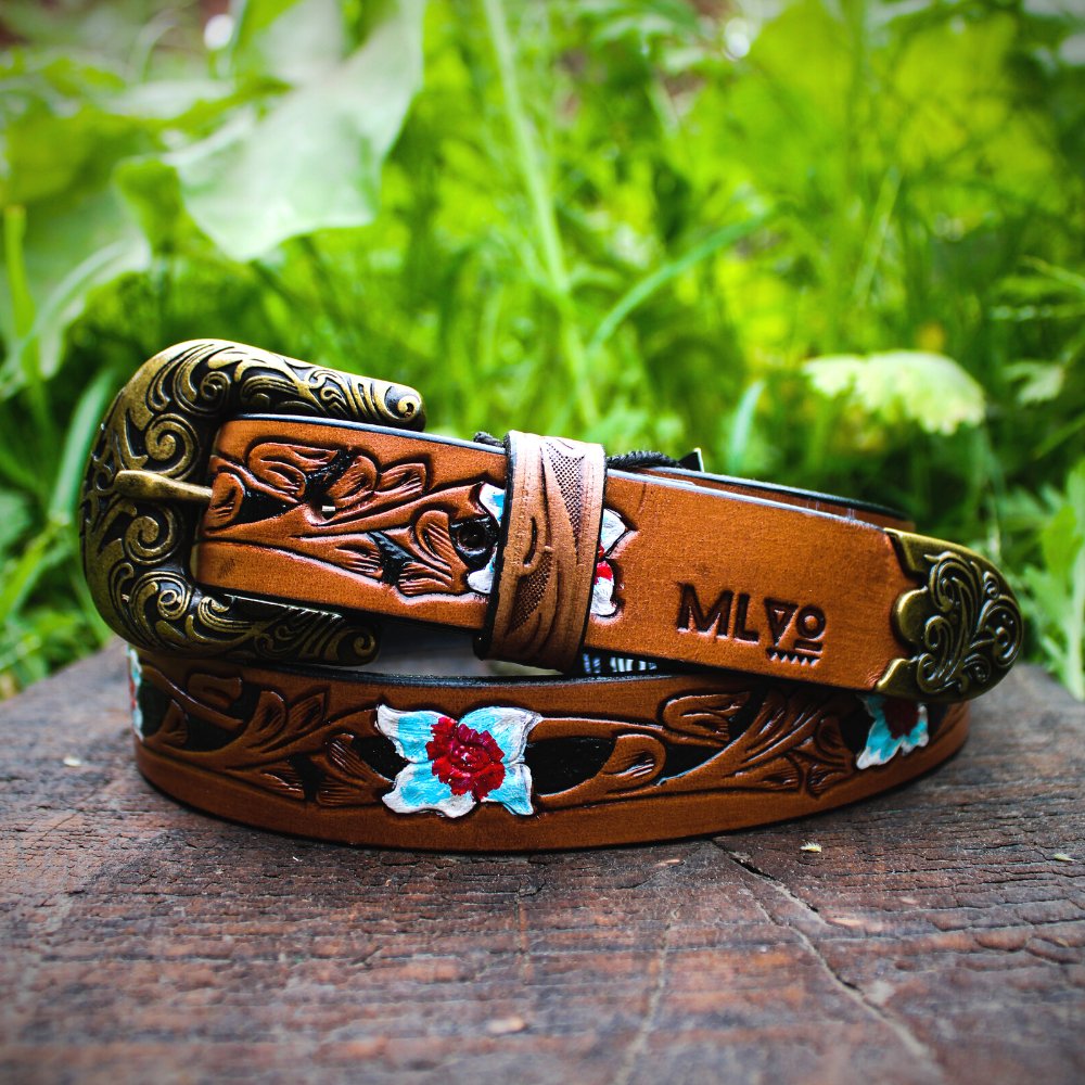 
                  
                    Saaz Handmade Leather Belt - Kreate- Belts
                  
                