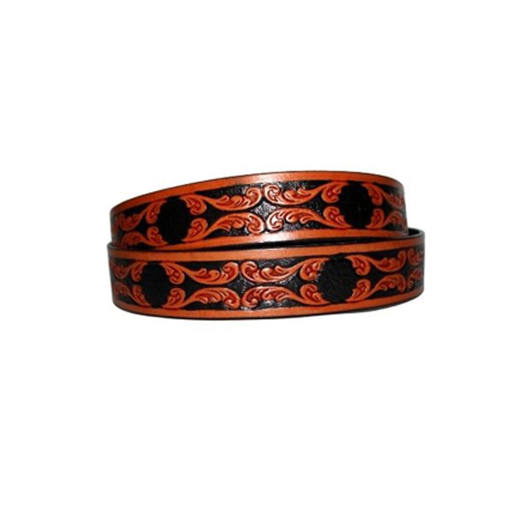 
                  
                    Saaz Handmade Leather Belt (Brown and Black) - Kreate- Belts
                  
                