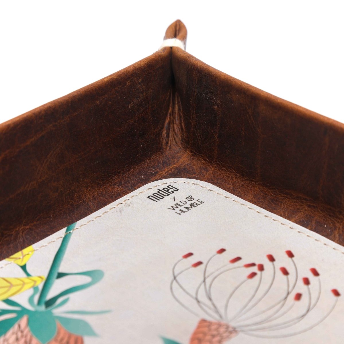 Sajna Ve Sajna Parado - Leather Valet Tray (Set of 3) - Kreate- Serveware