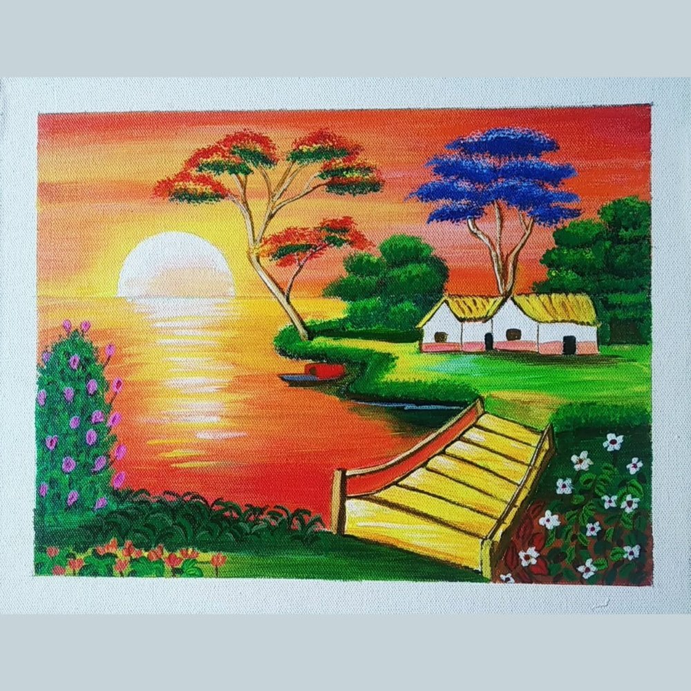 Scenery - Canvas Painting - Kreate- Painting