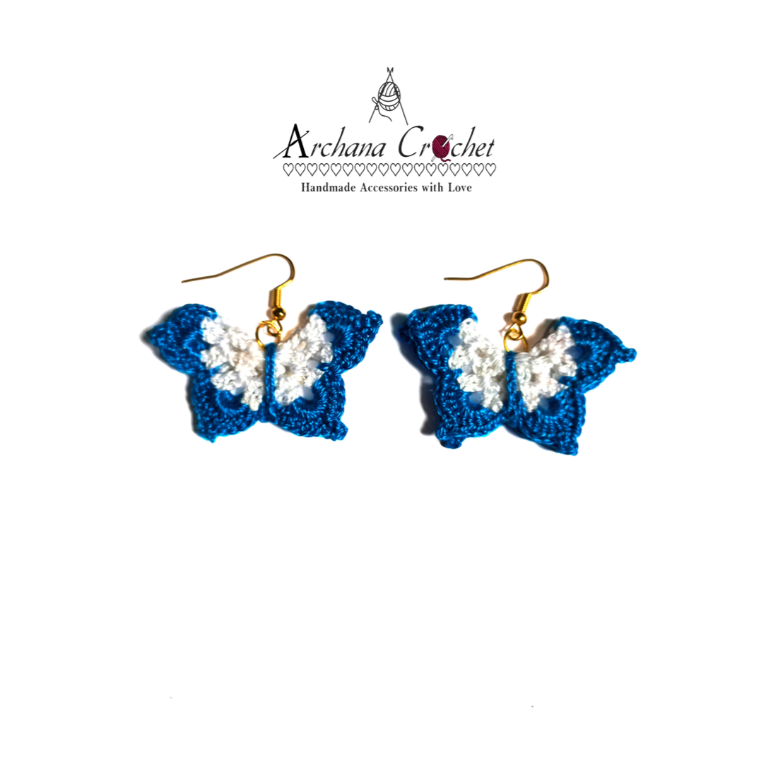 Butterfly Crochet Earrings