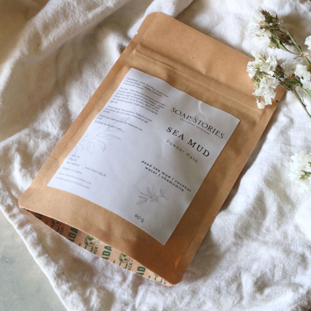 Sea Mud with Coconut Water & Chamomile (60g) - Kreate- Packs & Masks