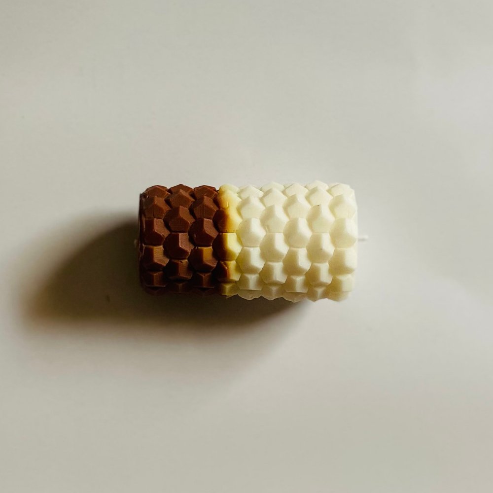 Shades of Soy Honeycomb Ombre Pillar Candle - Kreate- Candles & Holders