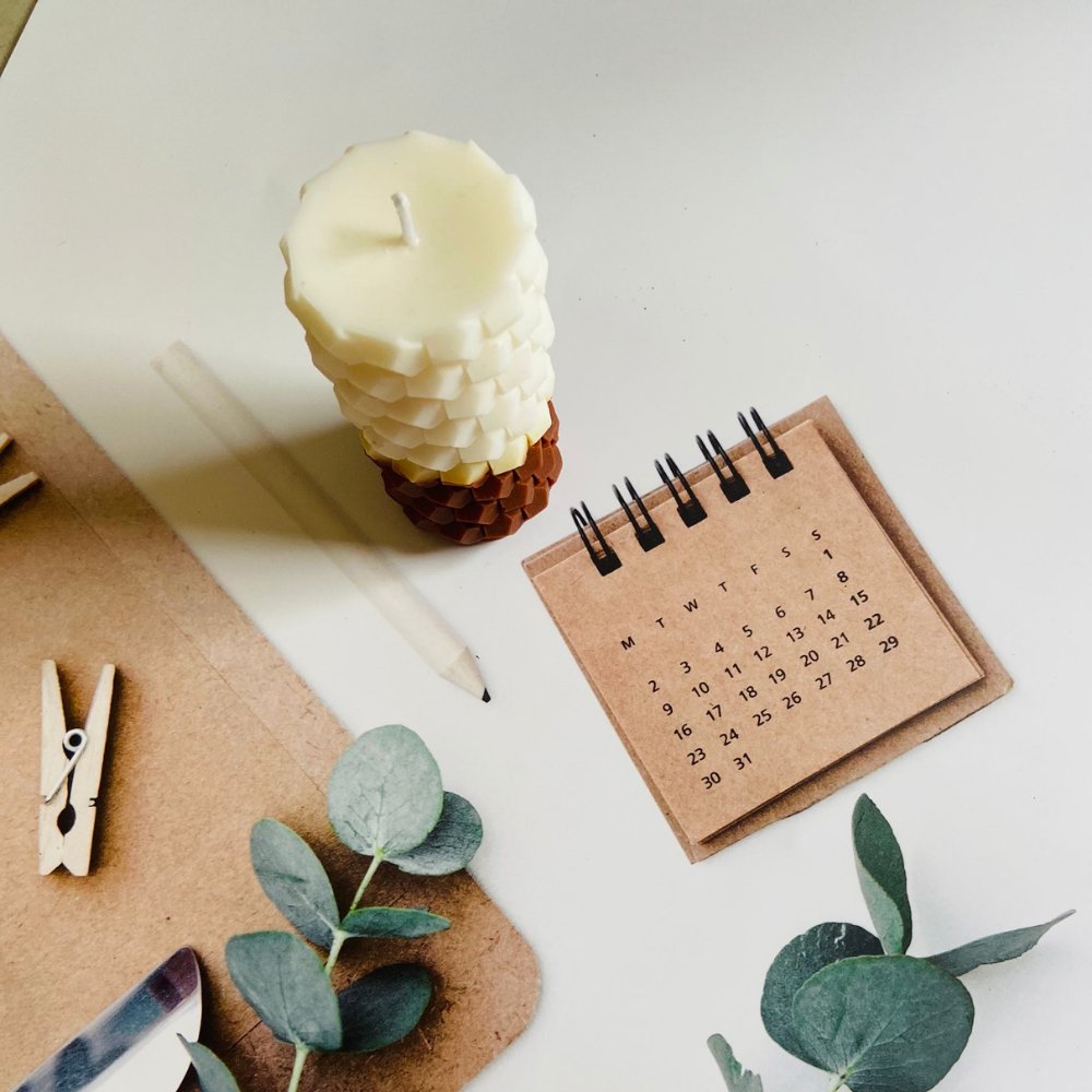 Shades of Soy Honeycomb Ombre Pillar Candle - Kreate- Candles & Holders