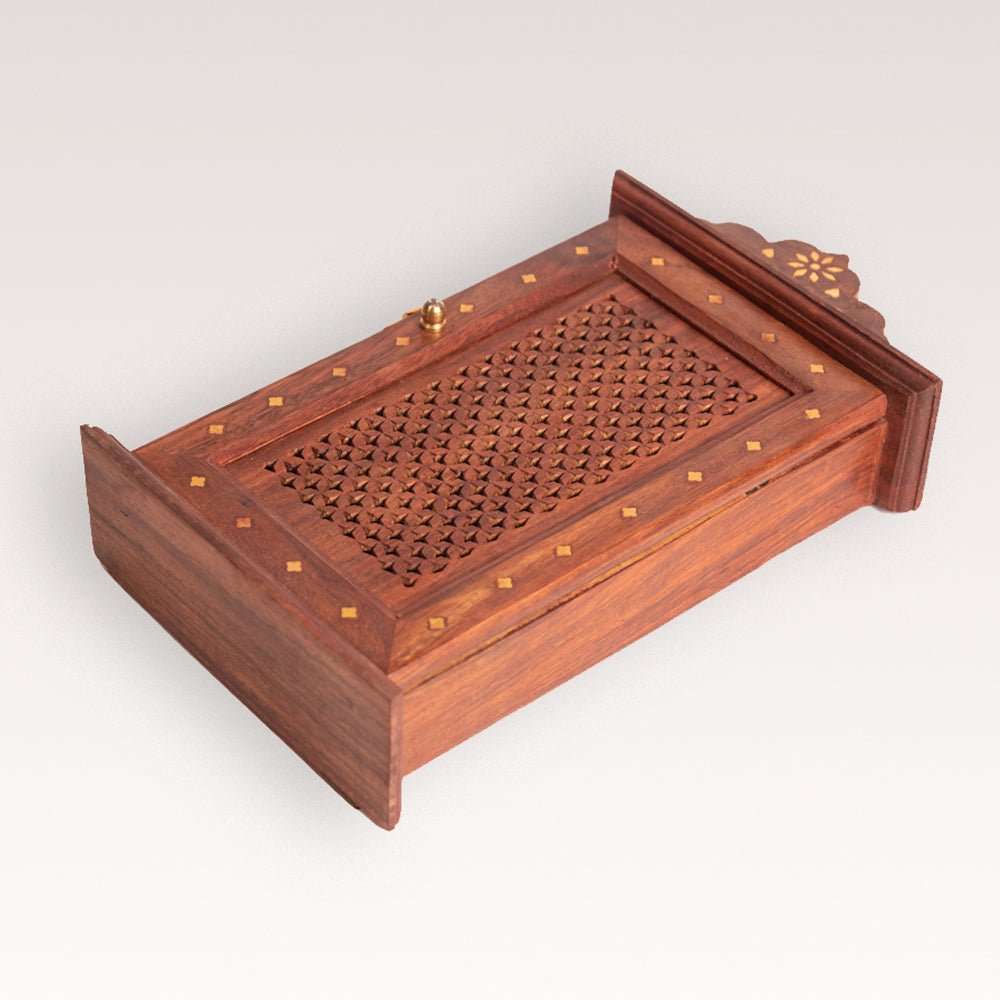Sheesham Wooden Handicrafts Cupboard Key Holder - Kreate- Wall Decor