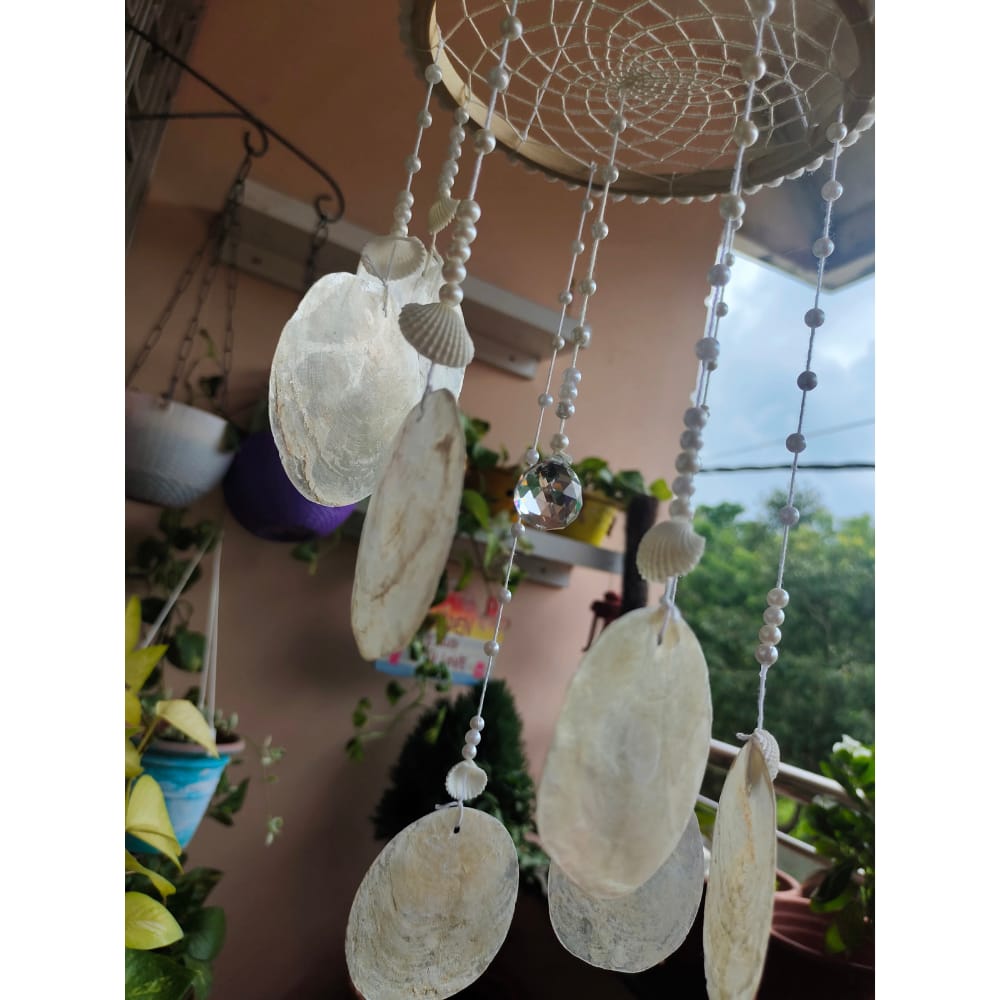 Shell N Crystal Windchime - Kreate- Home Decor