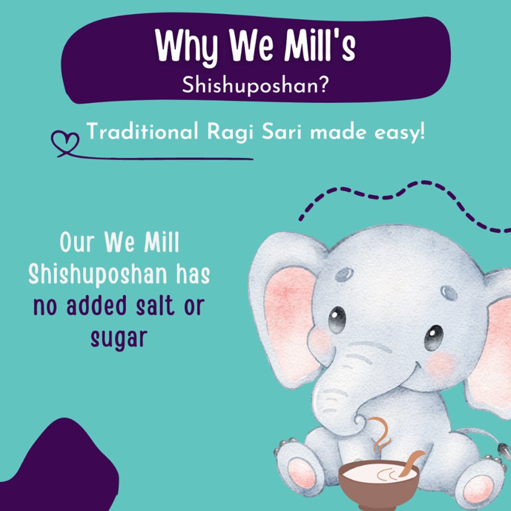 Shishuposhan I (300g) for 6 to 10 month babies | RAGI SARI - Kreate- Baby Food