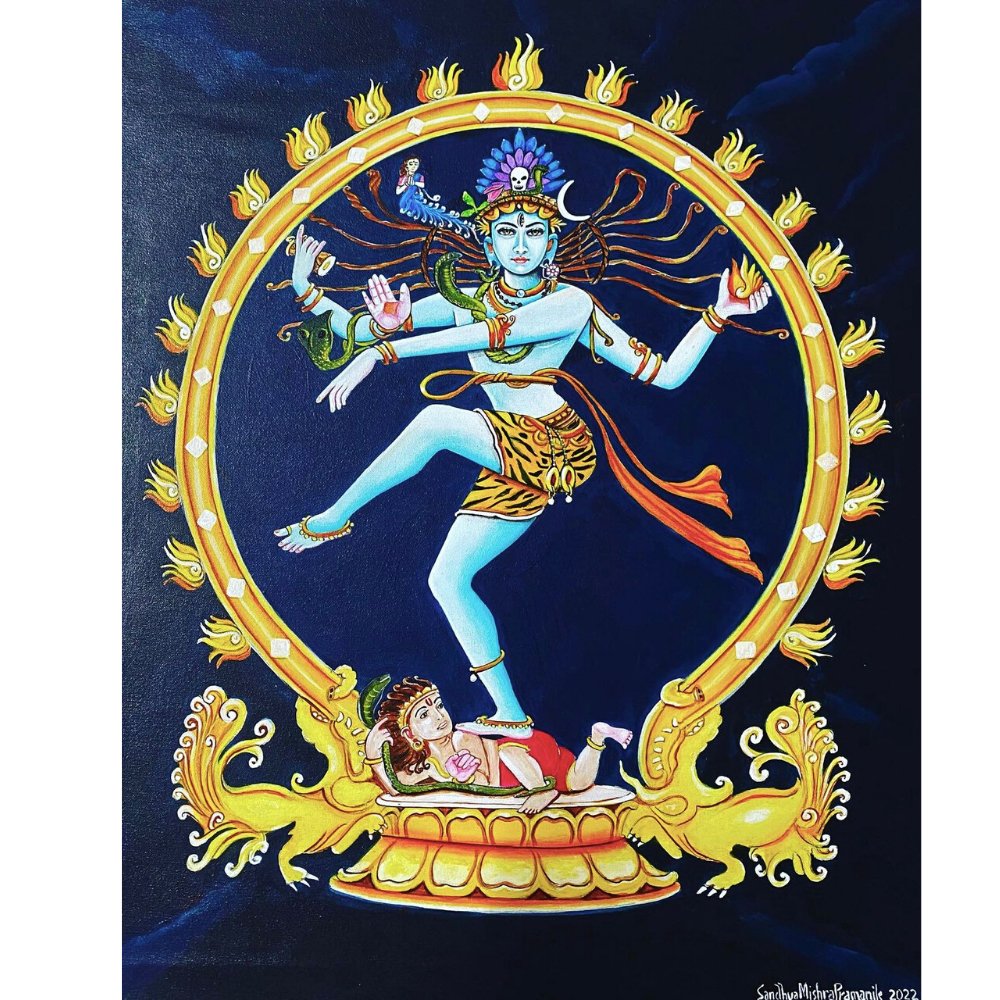 Shiva Natraj Painting - Kreate- Painting