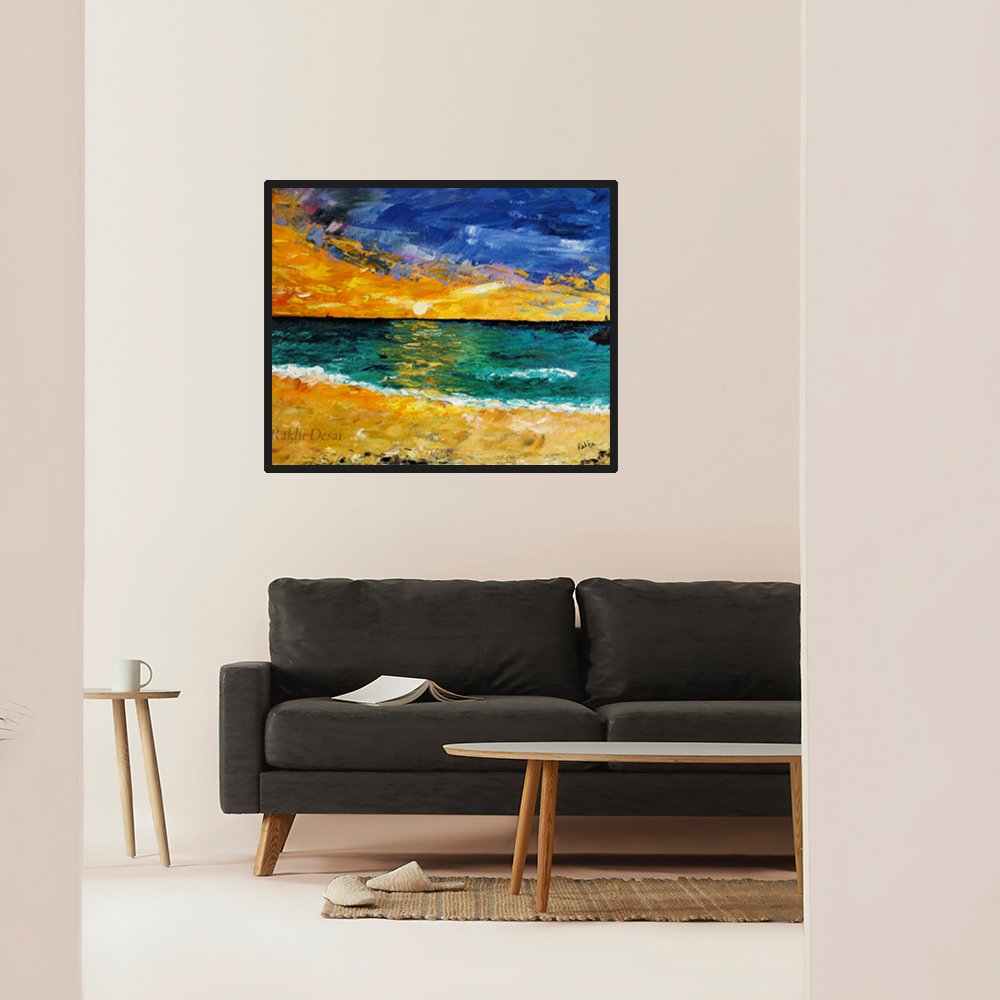 Silent Surf Oil painting - Kreate- Painting