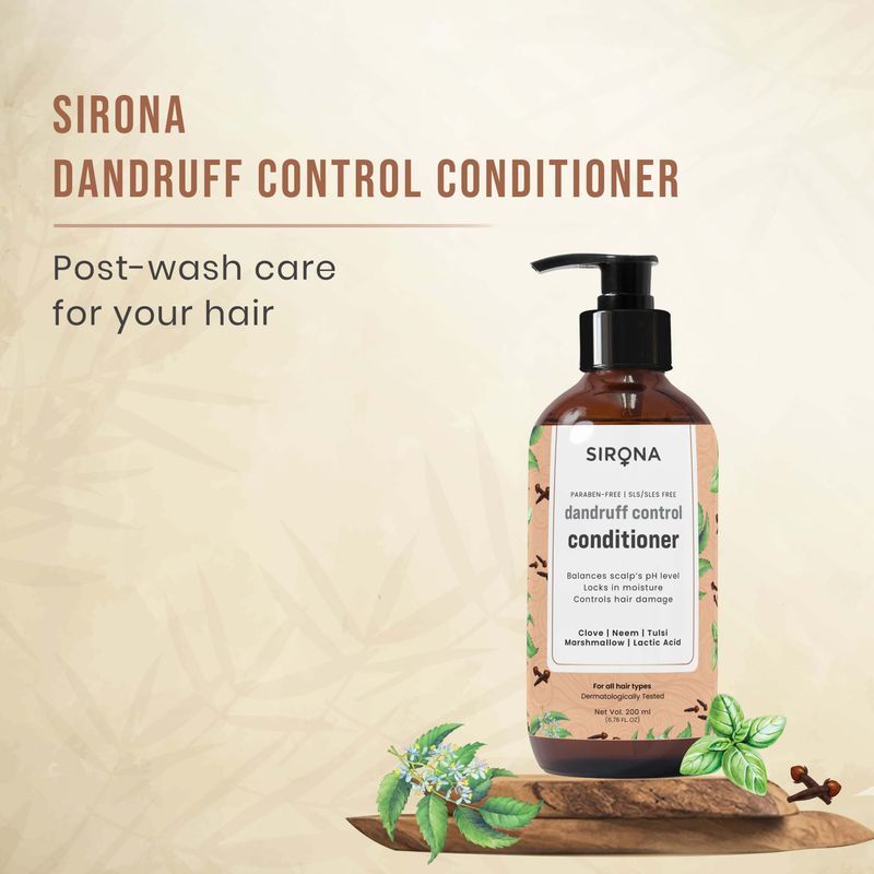 
                  
                    Sirona Marshmallow & Clove Anti Dandruff Conditioner (200ml) - Kreate- Conditioners
                  
                