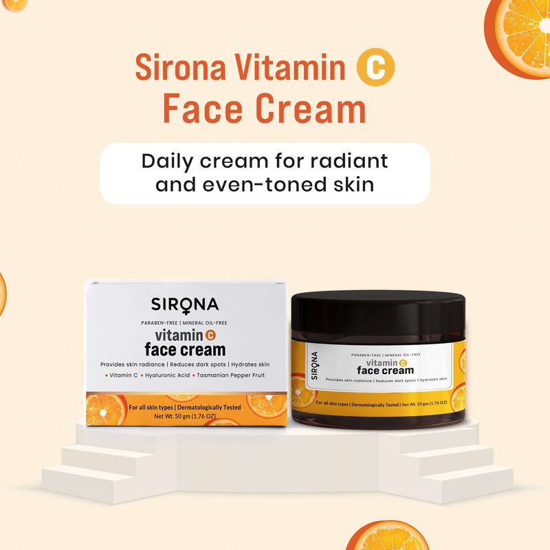 
                  
                    Sirona Vitamin C Face Cream (50g) - Kreate- Moisturizers & Lotions
                  
                