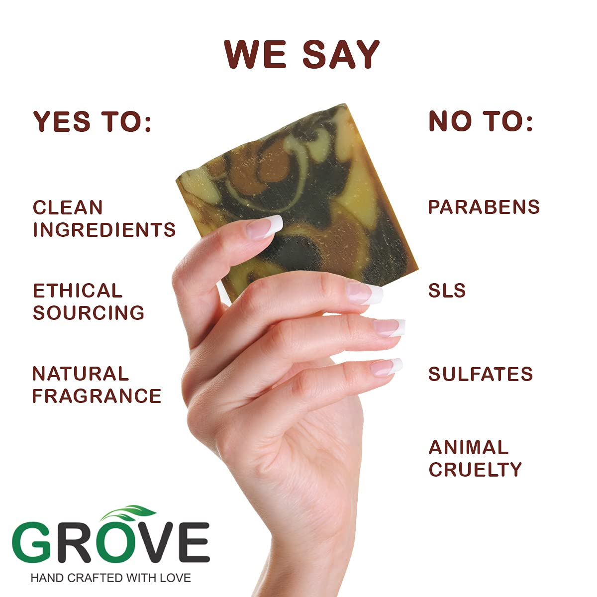 Grove Skin Brightening Handmade Soap With Raw Milk Papaya Mango Butter Almond Olive oil | Dark Spots Pigmentation Tanning (Pack of 2)