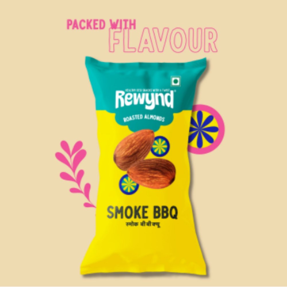 Smoke BBQ Roasted Almonds - Kreate- Munchies