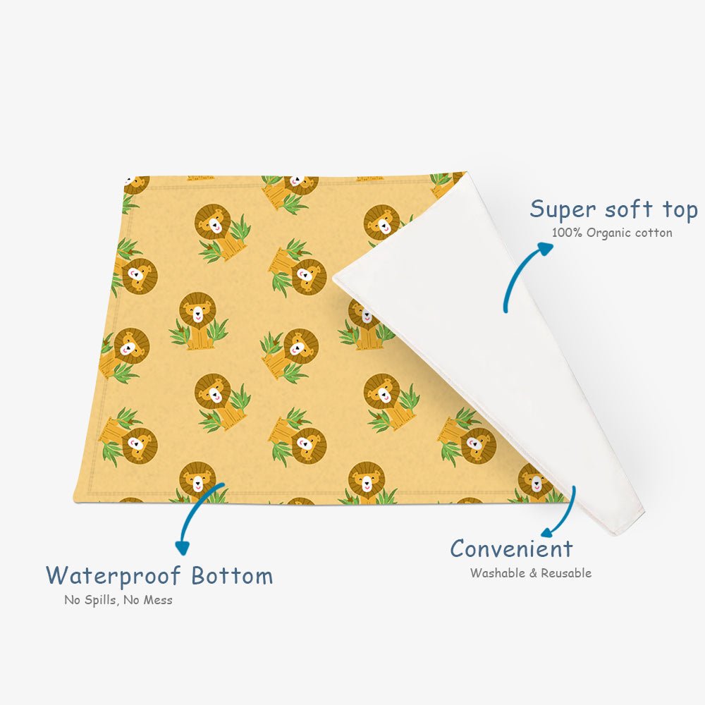 Snugkins – Baby Diaper Changing Mats (0 -12 months) - Lion Hearted - Kreate- Baby Care
