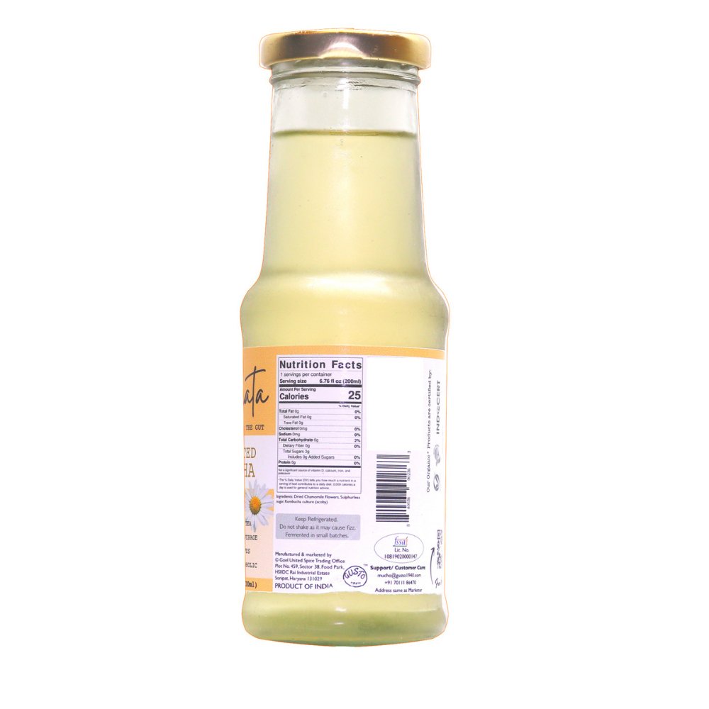 So Fermata Artisanal Kombucha, Fermented Tea, Chamomile (200ml) - Kreate- Kombucha