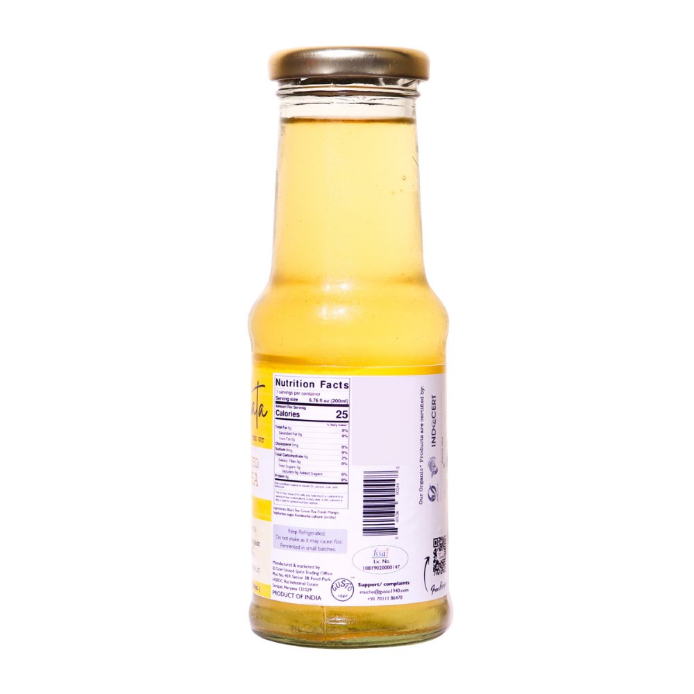 So Fermata Artisanal Kombucha, Fermented Tea, Mango (200ml) - Kreate- Kombucha