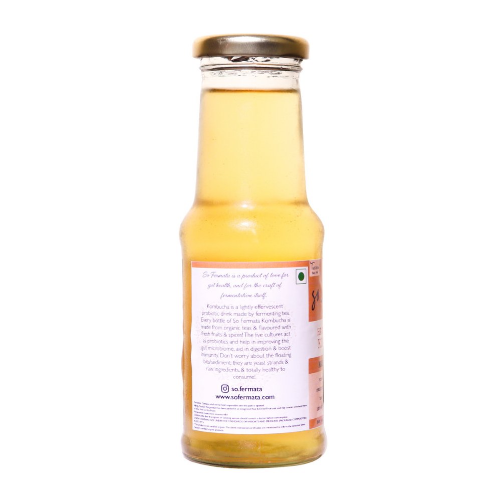 So Fermata Artisanal Kombucha, Fermented Tea, Masala Chai (200ml ) - Kreate- Kombucha