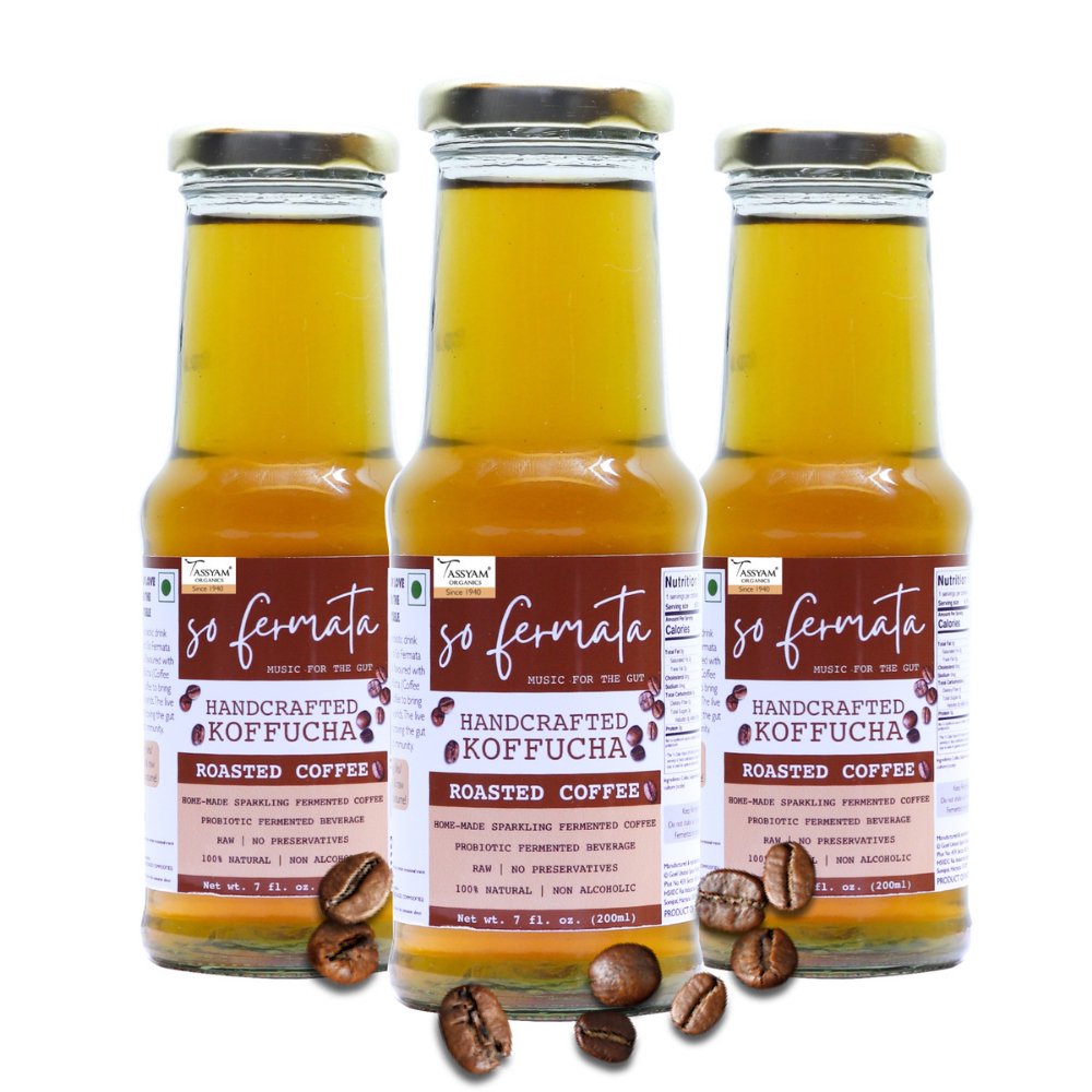 So Fermata Artisanal Kombucha, Koffucha, Combo (Set of 3) - Kreate- Kombucha