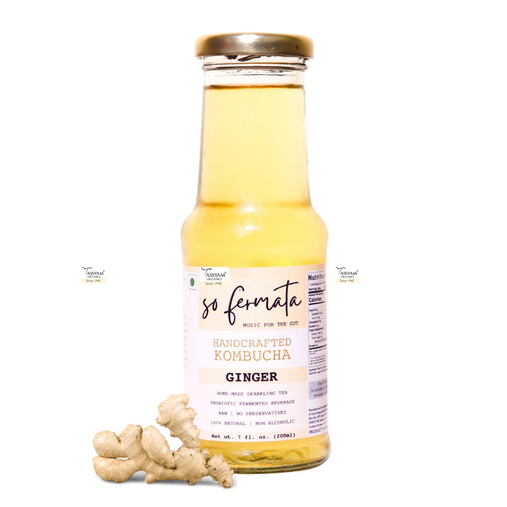So Fermata Healthy Ginger Artisanal Kombucha Combo (Set of 3) - Kreate- Kombucha