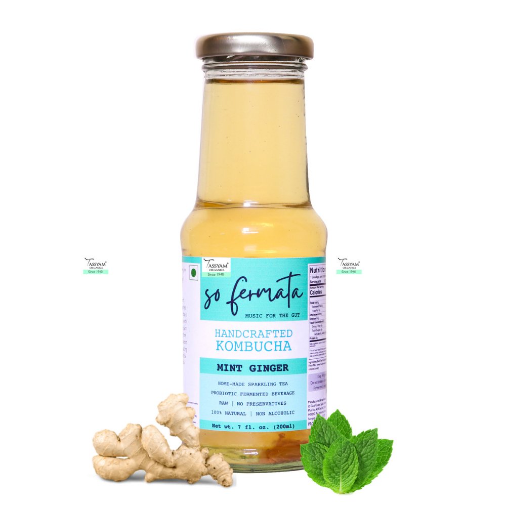 
                  
                    So Fermata Refreshing Mint Ginger Artisanal Kombucha Combo (Set of 3) - Kreate- Kombucha
                  
                