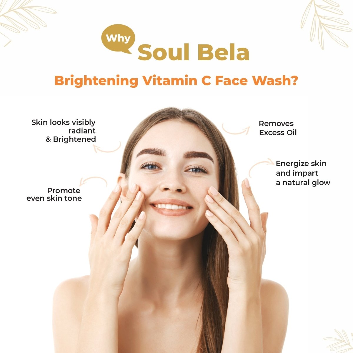 Soul Bela Brightening Vitamin C Face Wash (100ml) - Kreate- Face Wash