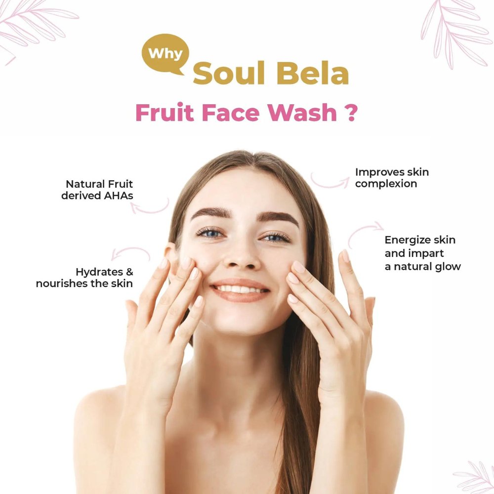
                  
                    Soul Bela Fruit Face Wash (100ml) - Kreate- Face Wash
                  
                
