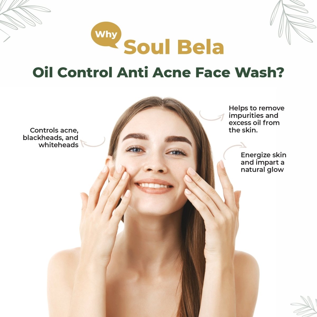 Soul Bela Oil Control Anti Acne Face Wash (100ml) - Kreate- Face Wash
