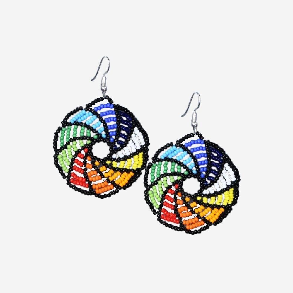 Spherical Glass Beads Earrings - Kreate- Earrings