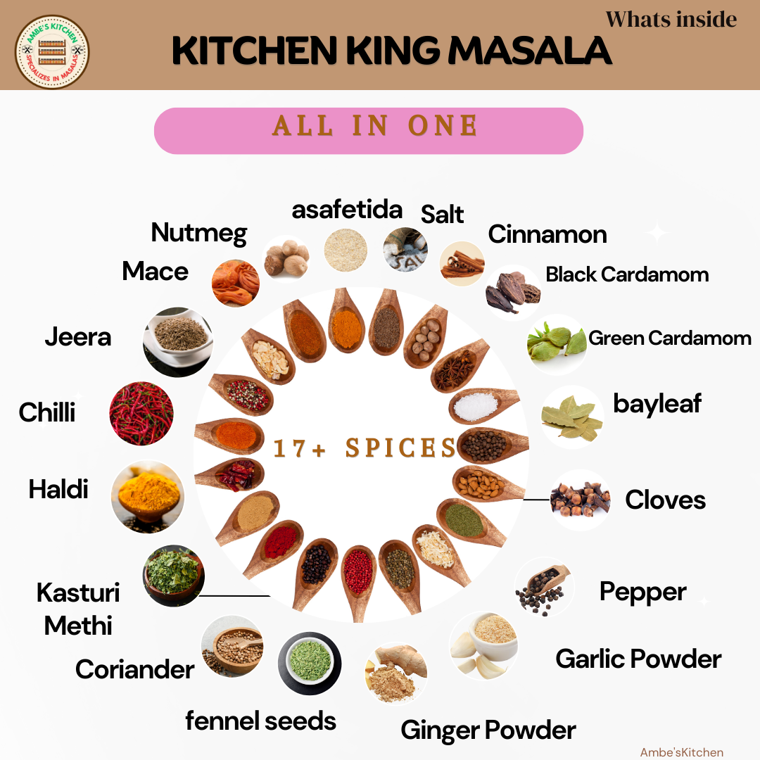 Kitchen King Masala-17+ Spices Chemical Free, Freshly Grounded