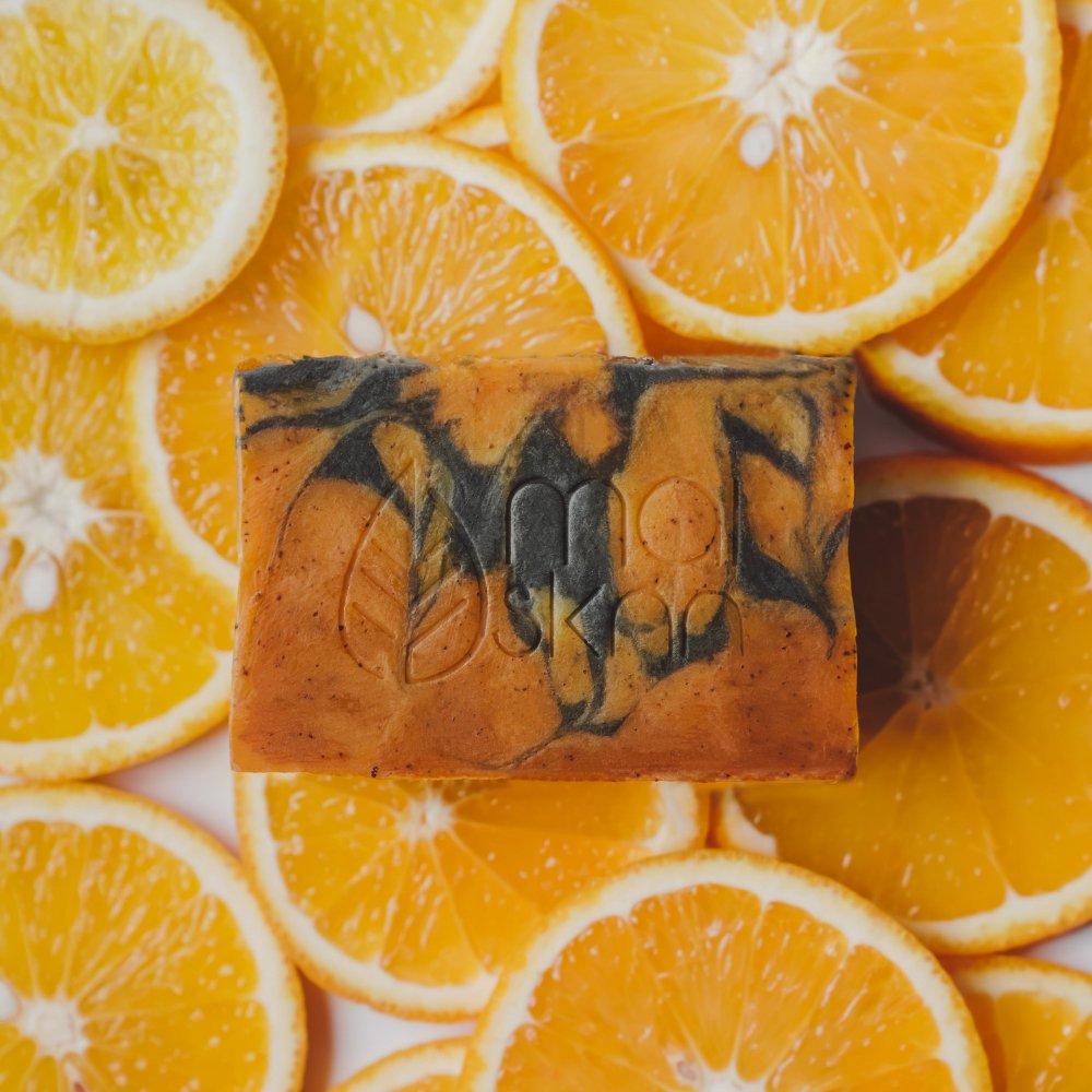 Spicy Citrus Glow Orange Spice Handmade Artisanal Soap (100g) - Kreate- Soaps