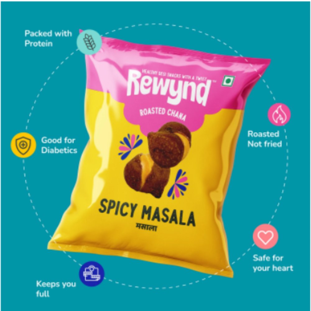 Spicy Masala Roasted Chana - Kreate- Munchies