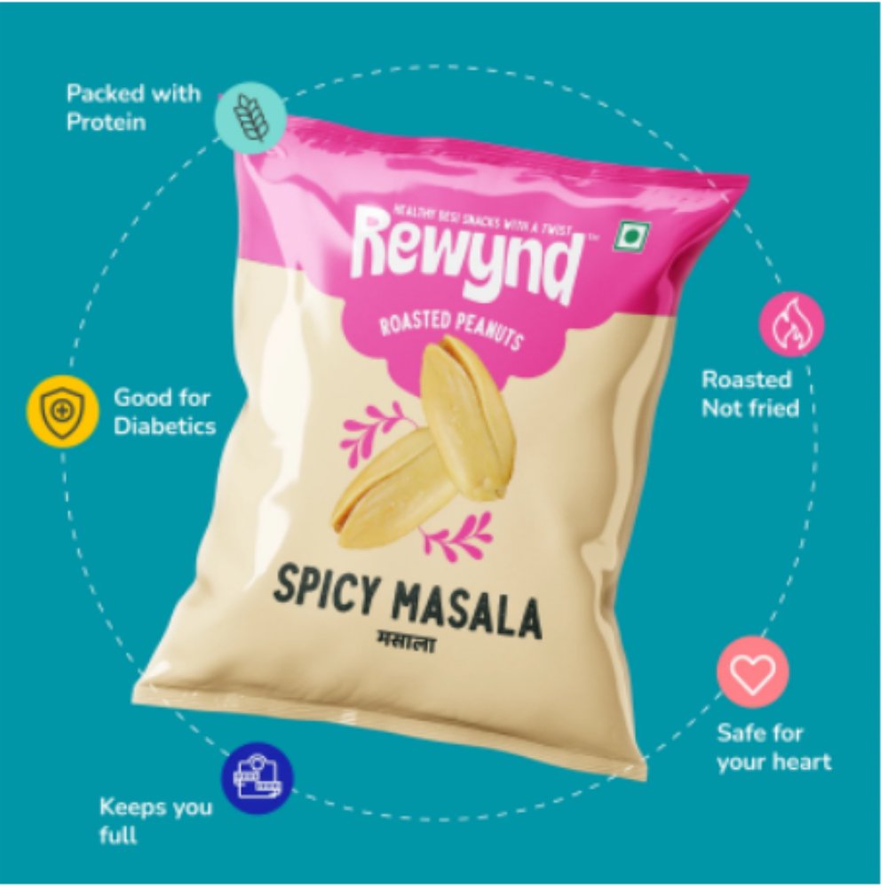 Spicy Masala Roasted Peanut - Kreate- Munchies