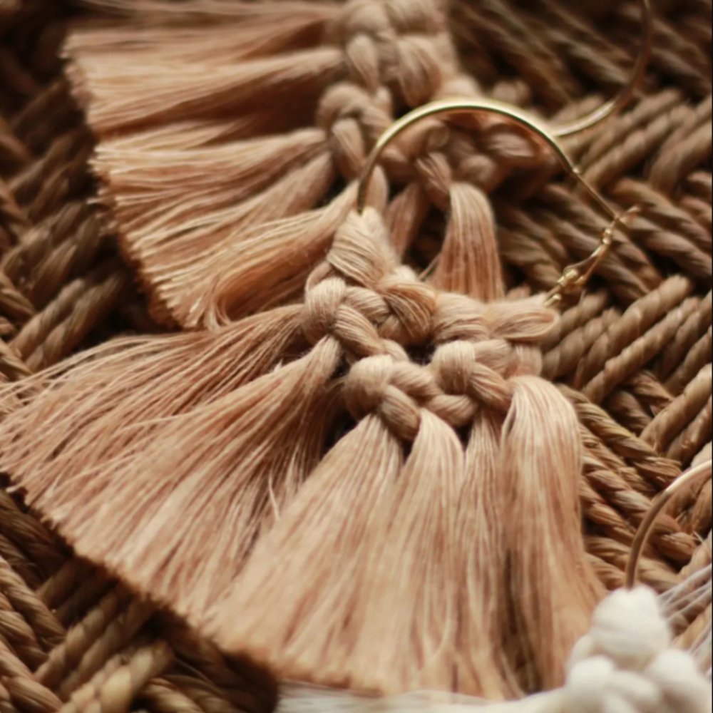 Square Knot Danglers - Kreate- Earrings