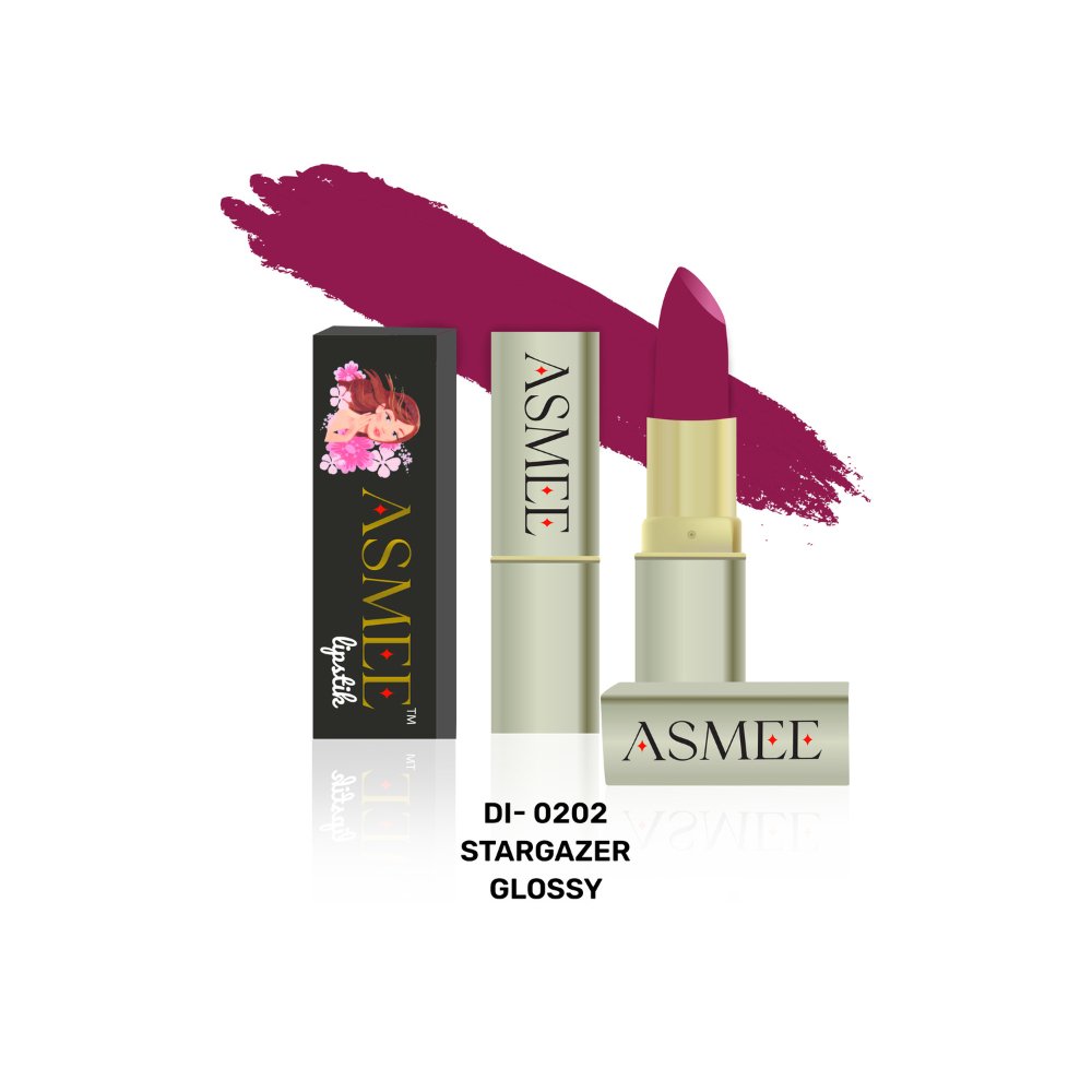 Stargazer-Asmee Glossy Lipstick(4.2g) - Kreate- Lips