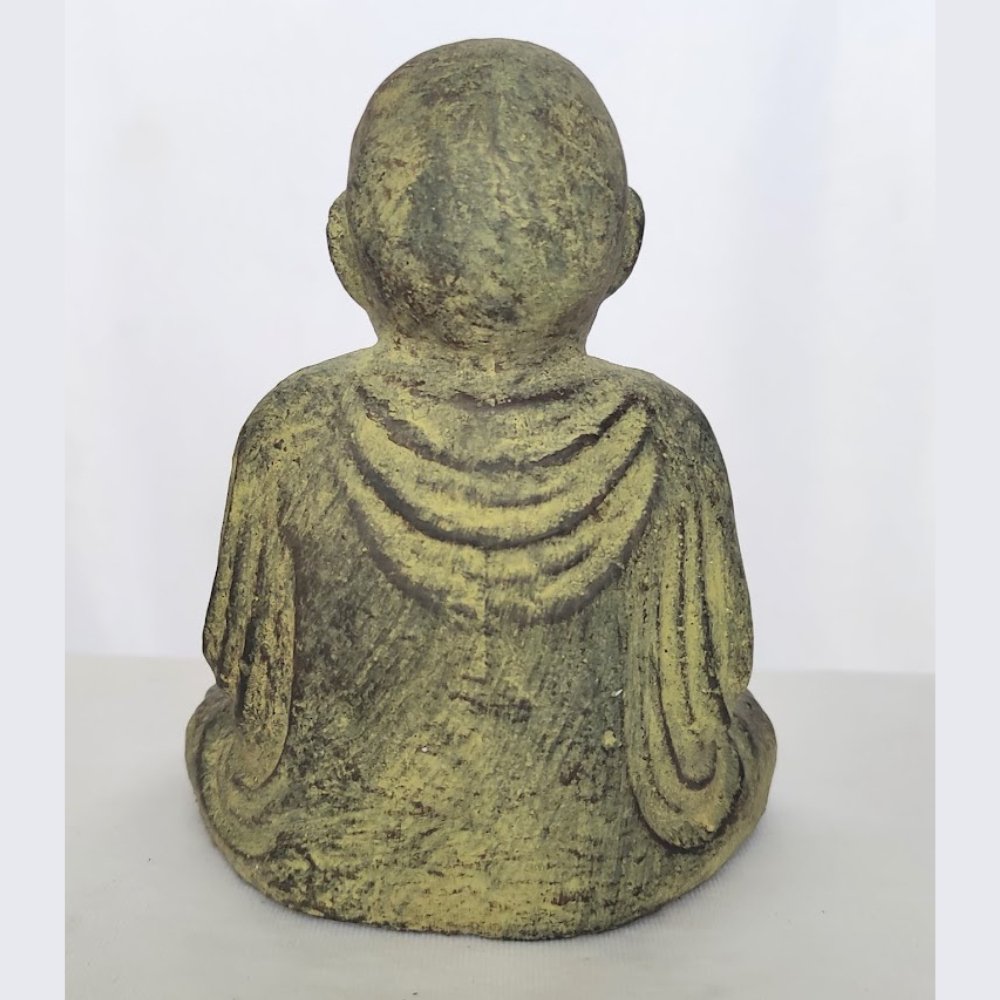Stone Praying Monk Sculpture - Kreate- Showpieces